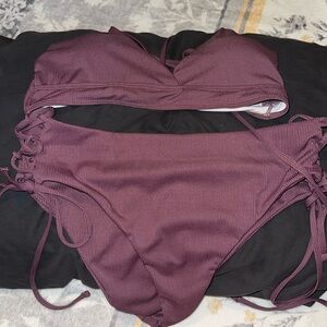 High waisted bikini set